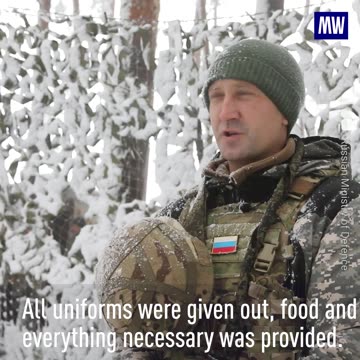 Russian serviceman about his duty