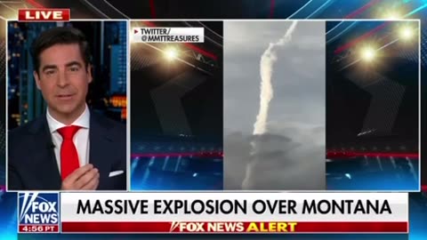 Explosion in the Sky over Montana, where the Chinese Spy Balloon was!