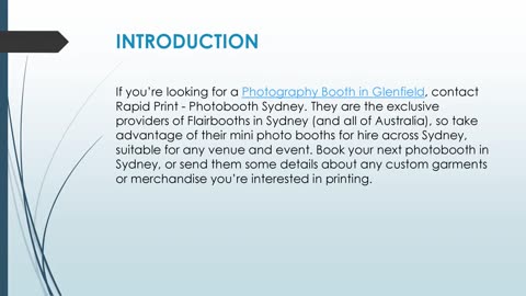 Best Photography Booth in Glenfield