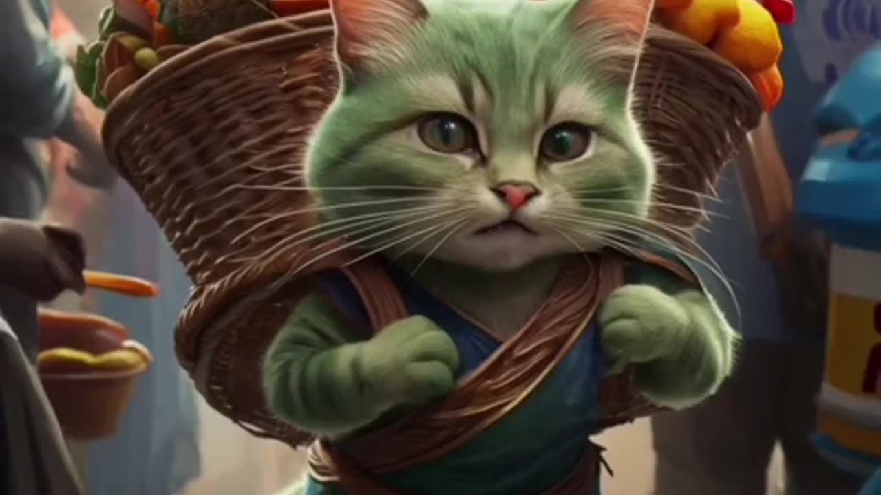 the mother green cat. sacrifice. #cat #catshorts #catvideos