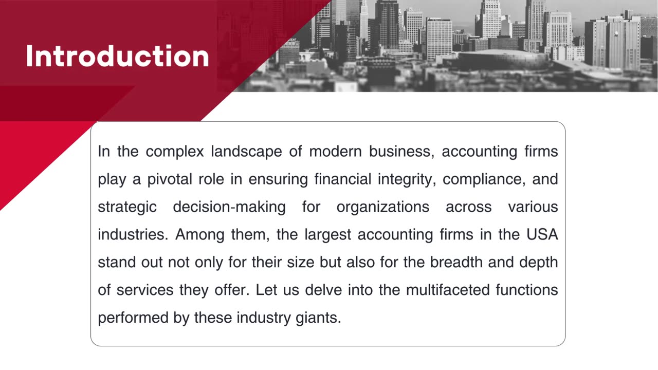 Exploring the Integral Functions Performed by the Largest Accounting Firms in the USA