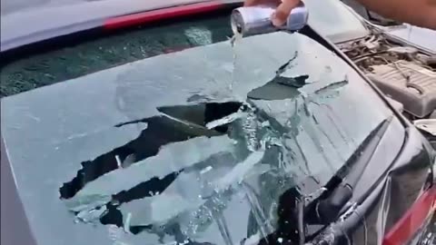 Red Bull Breaks Windshield