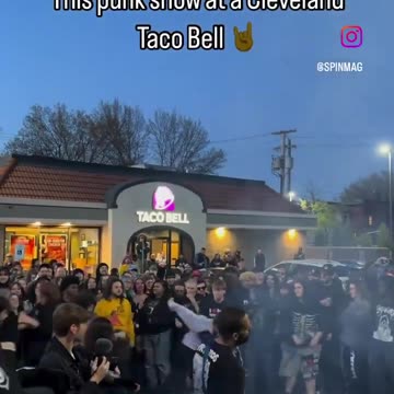 Is it punk rock to have your concert outside a Taco Bell?