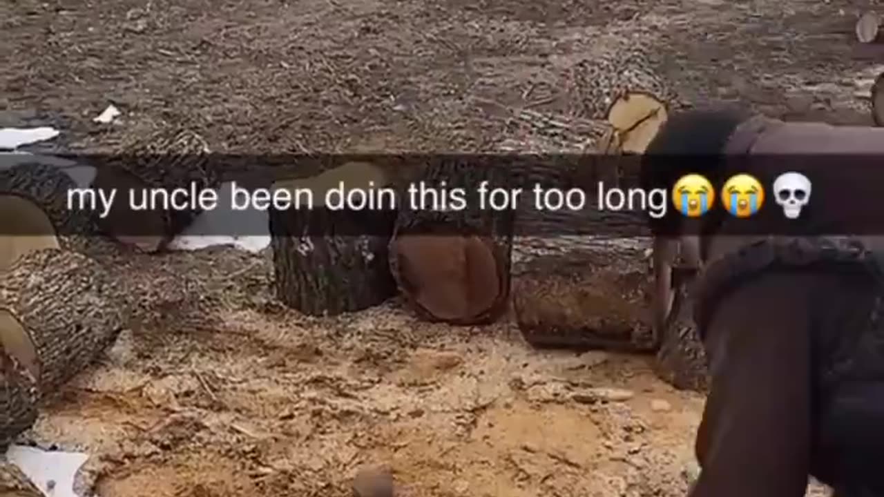 A great use of a used tire to smack wood