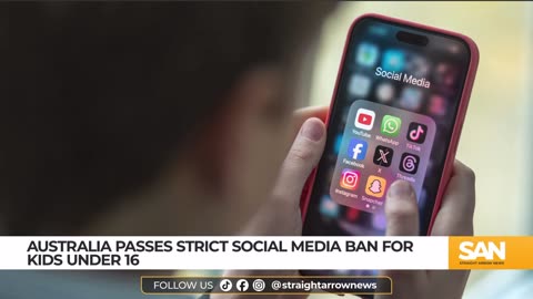 SAN / Australia bans social media apps for children under 16 $50M fine - Facebook X Instagram TikTok