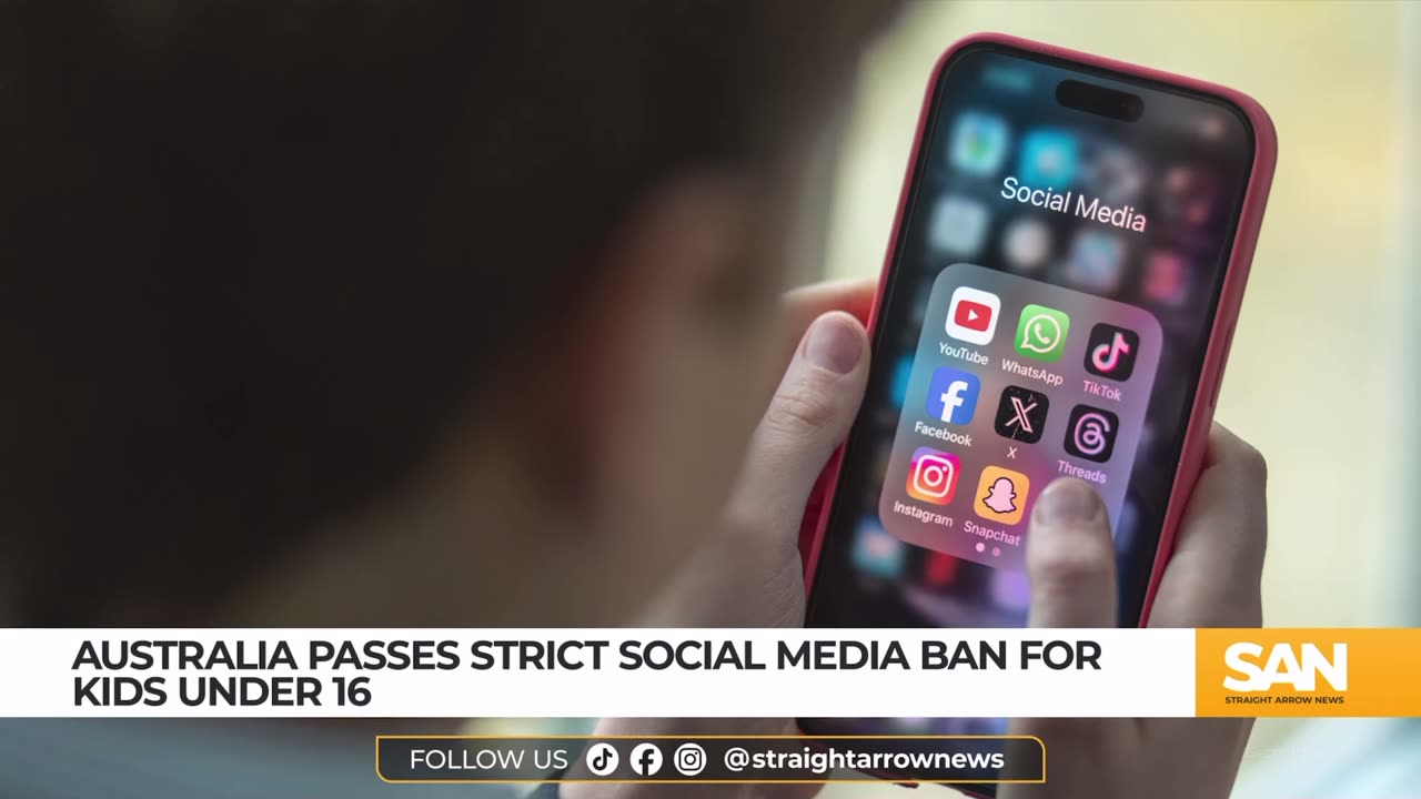 SAN / Australia bans social media apps for children under 16 $50M fine - Facebook X Instagram TikTok