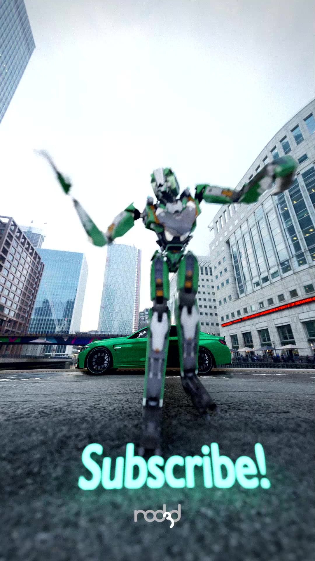 BMW Car animation in Blender & rendering engine EEVEE Robot Dance # ...