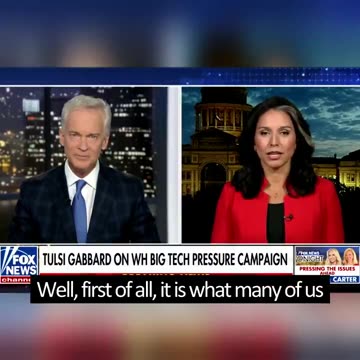 Tulsi Gabbard: a vote for Kamala Harris is a vote for 4 more years of censorship and abuse of power.