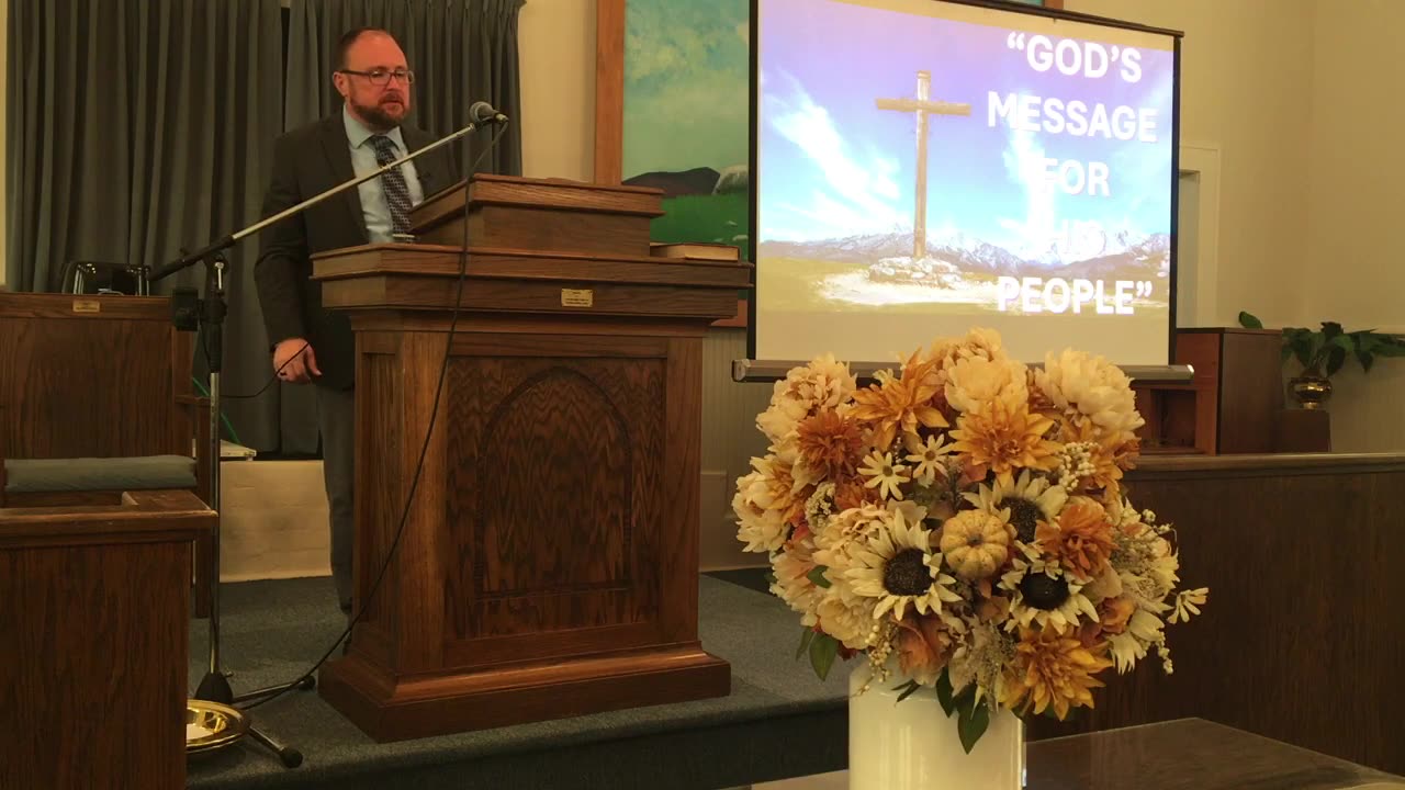 Pastor Gene Miller at Castleberry Baptist Church on September 22, 2024.