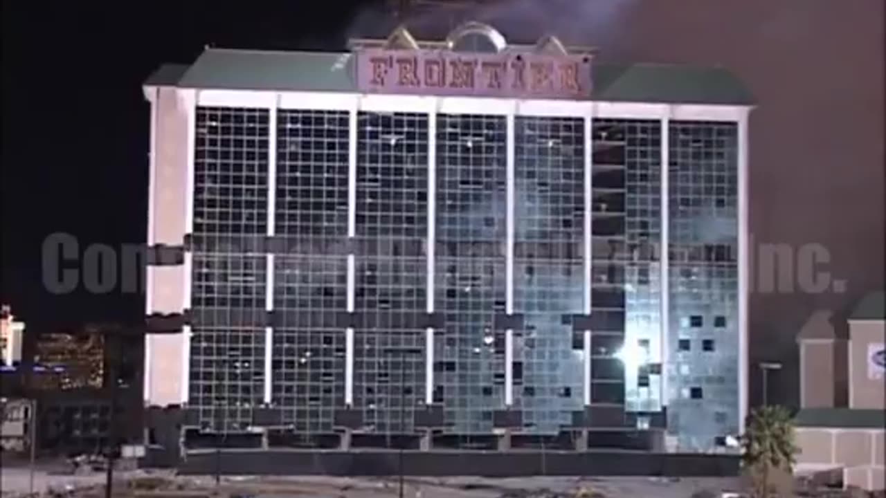In Las Vegas, even the demolition of a hotel is a spectacle.