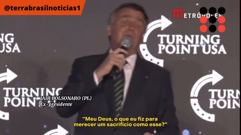 “Tenho certeza que o Brasil não se acaba com o atual governo”, diz Bolsonaro em palestra nos EUA