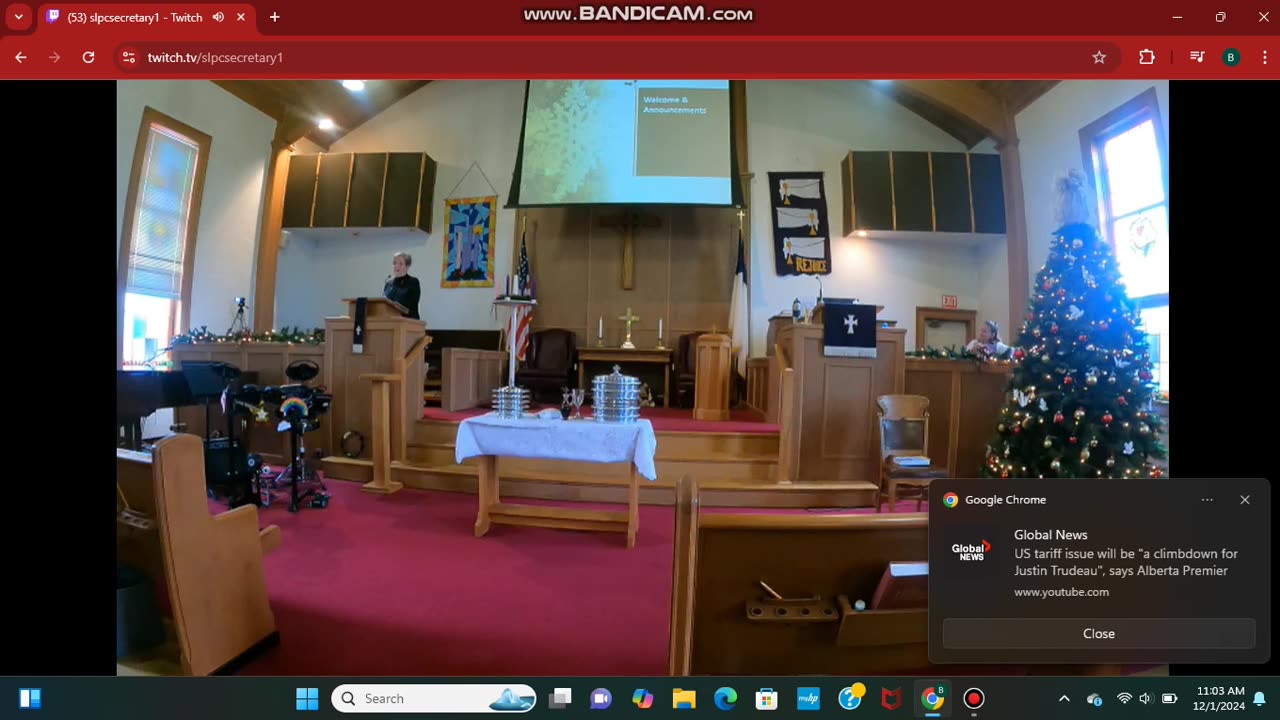 DECEMBER 1 2024 Church Service Part 1