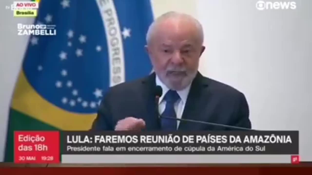 O LADRÃO vai entregar a Amazônia para os gringos.