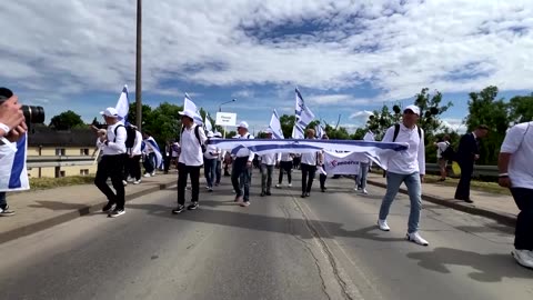 Holocaust survivors march in Auschwitz in shadow of Oct. 7 attacks