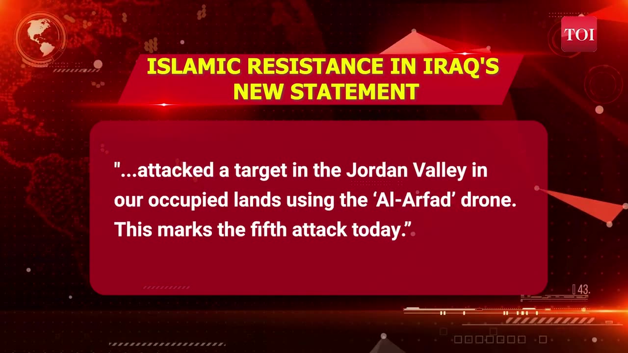 Iran-backed Islamic Resistance's al-Arqab Missile Rain On Jordan Valley Shakes Israel ｜ Watch