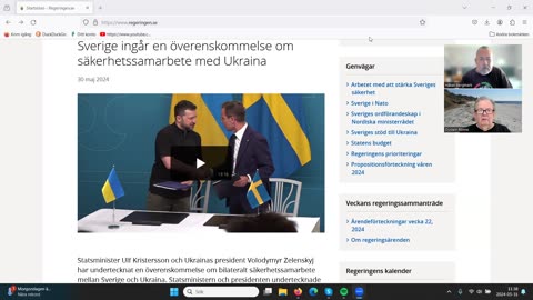 Lunchklubben 31 maj Zelensky på statsbesök i Sverige idag