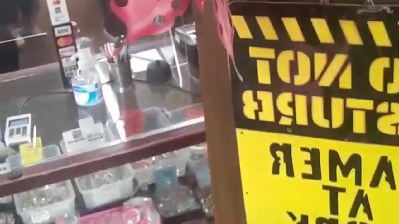 Part 19. Selfie with gamer at work sign