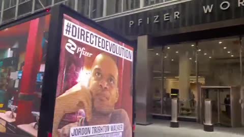 Project Veritas rents LED screen truck, parks it outside Pfizer HQ in Manhattan