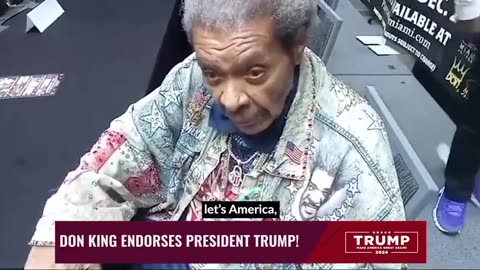 Legendary boxing promoter Don King endorses President Donald J. Trump! 🥊