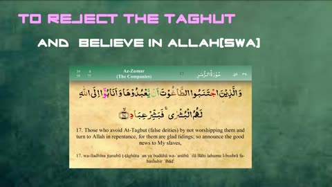 Rejecting Taghut (False Deities and Man Made Systems) - Islam