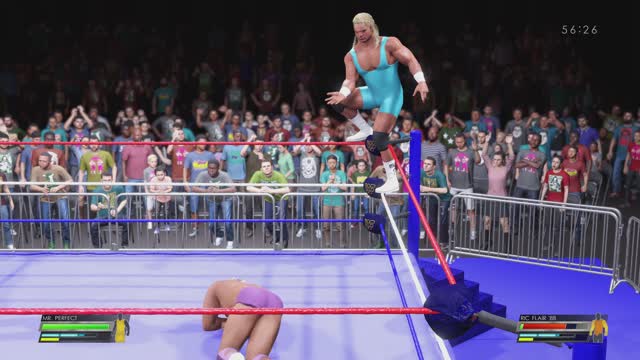 MATCH 6 RIC FLAIR VS MR PERFECT WITH COMMENTARY