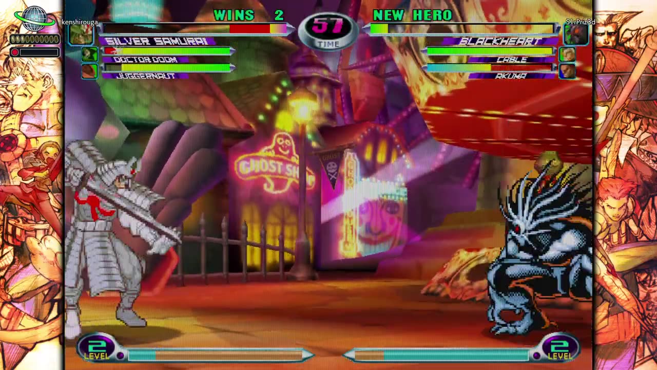 Juggernaut Glitched! That is a lot of damage! MvC2 Ranked (PC_Steam)