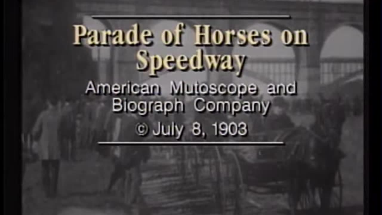 Parade of horses on Speedway