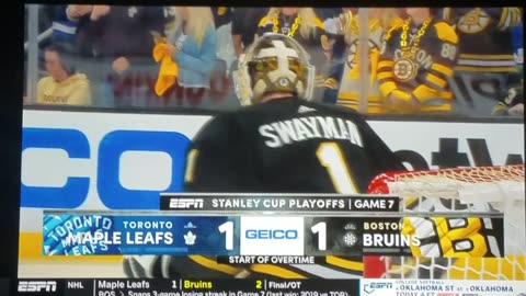 East 1st Round Game 7 - TOR vs BOS - Bruins Win in OT 2-1