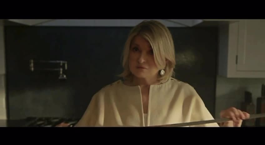 Pfizer Releases New Thriller Themed Omicron Booster Spot feat. Martha Stewart Sharpening a Sword 😳