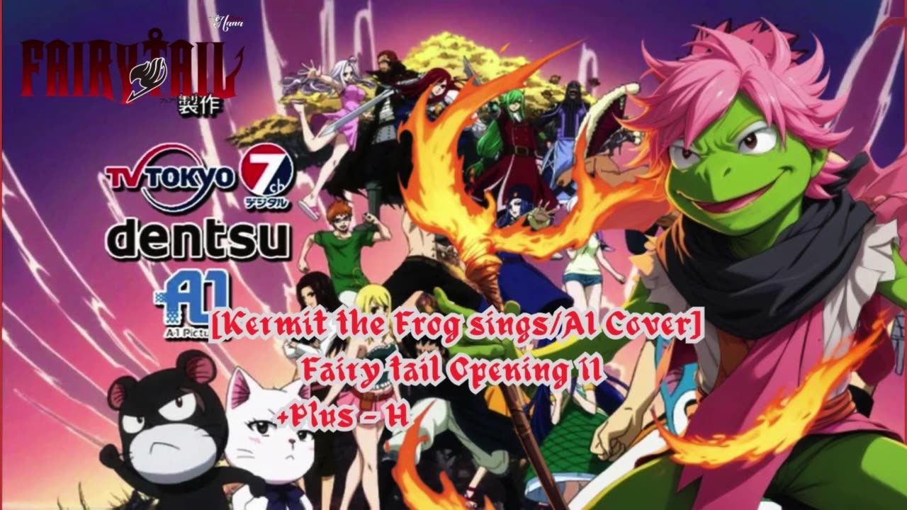 [Kermit the Frog sings/AI Cover] Fairy tail Opening 11 | +Plus - Hajimari no Sora (はじまりの空)