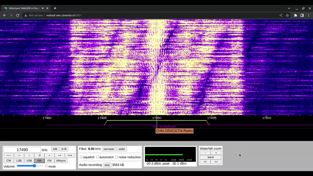 China Radio International 02/02/2023 1100 UTC 17490kHz