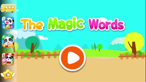 little panda teach you THE MAGIC WORDS，say hello,sorry,bye｜BabyBus Kids Games