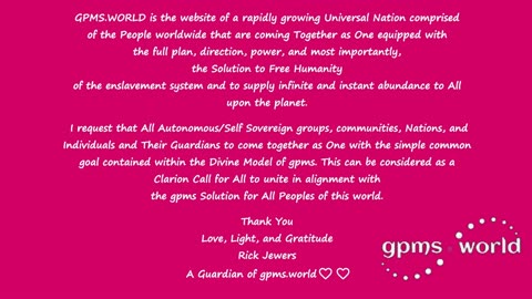 Gpms.world is the website of rapidly growing Universal Nation