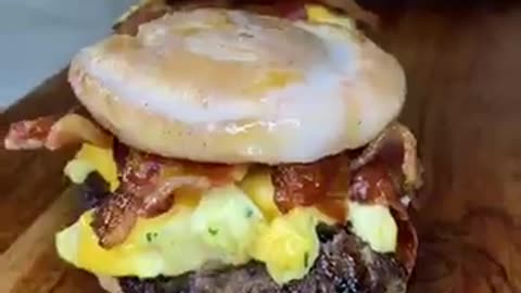 Honey Bun breakfast sandwich