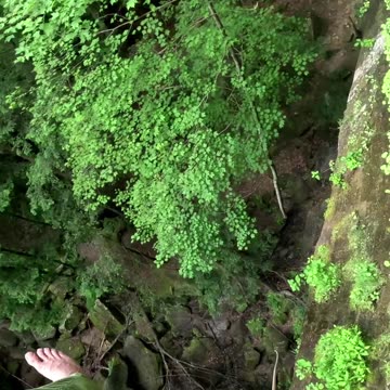 120ft Barefoot Rappel in Hocking Hills! 😯