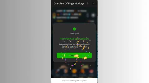 new mining mini app bot telegram guardians of finguermonkeys