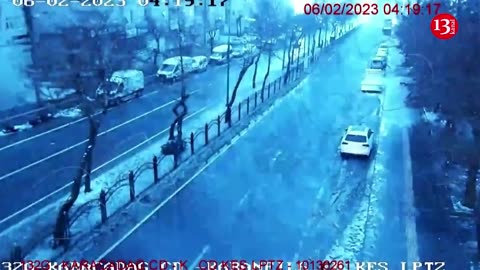 MOMENT: CCTV captures moment massive quake hits Turkey, building collapses