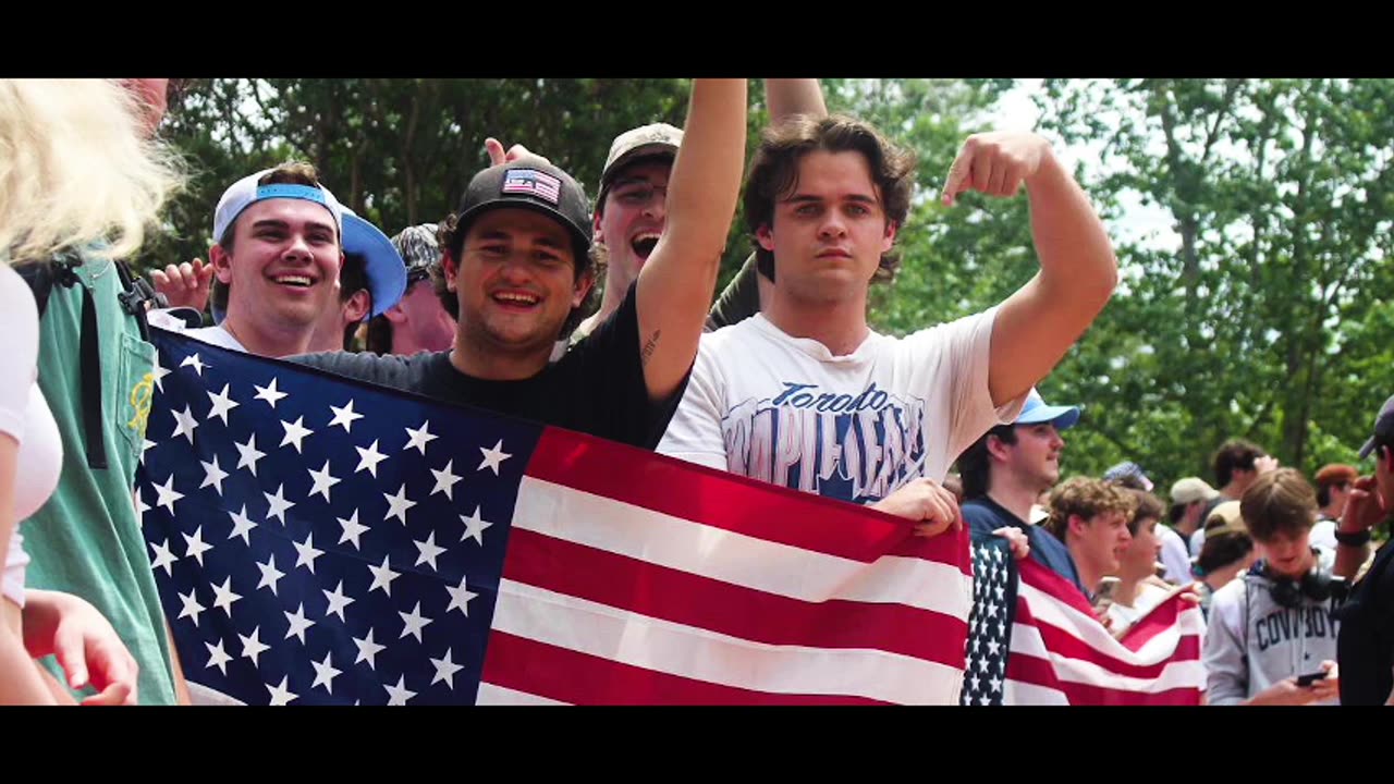 UNC Patriots Protect American Flag