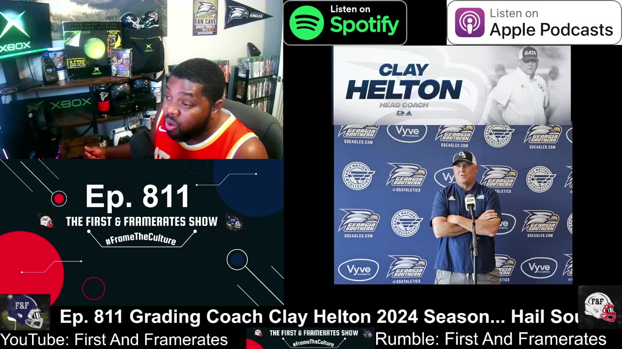 Ep. 811 Grading Coach Clay Helton 2024 Season... Hail Southern.