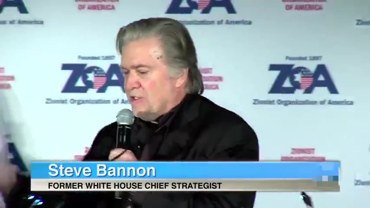 Stephen Bannon "I am proud to be a Christian Zionist & I stand with ISRAEL"