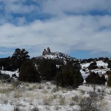 "Red Rock" Gallup New Mexico from the backside. Beautiful rock formation.