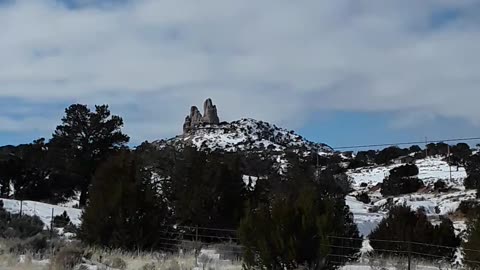 "Red Rock" Gallup New Mexico from the backside. Beautiful rock formation.