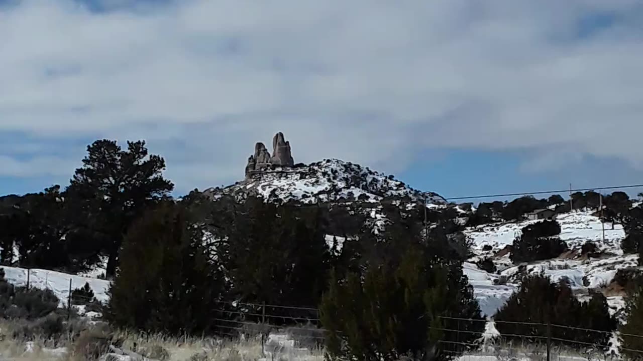 "Red Rock" Gallup New Mexico from the backside. Beautiful rock formation.