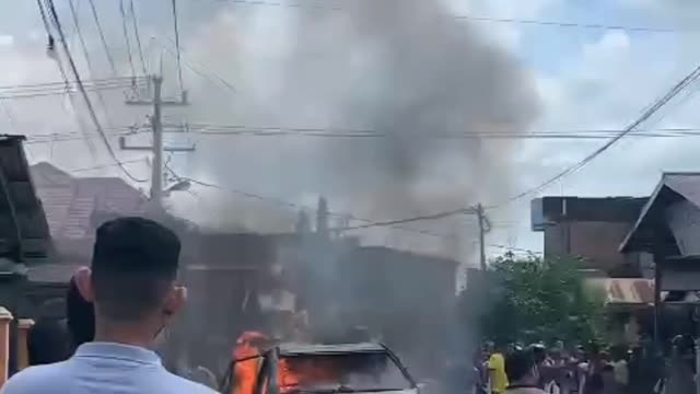 Car Fire Incident in Nagan Raya - Aceh, Sumatra | Indonesia