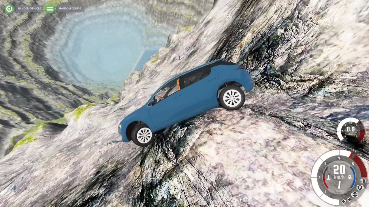 Car vs huge cliff #3 💥🚙 Beamng Drive Game