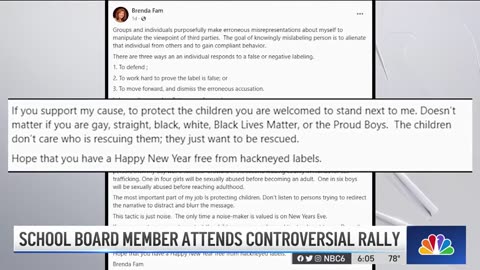 Brenda Fam, BCPS School Board Member Gets Flack for Speaking At ProtectTheChildren Rally