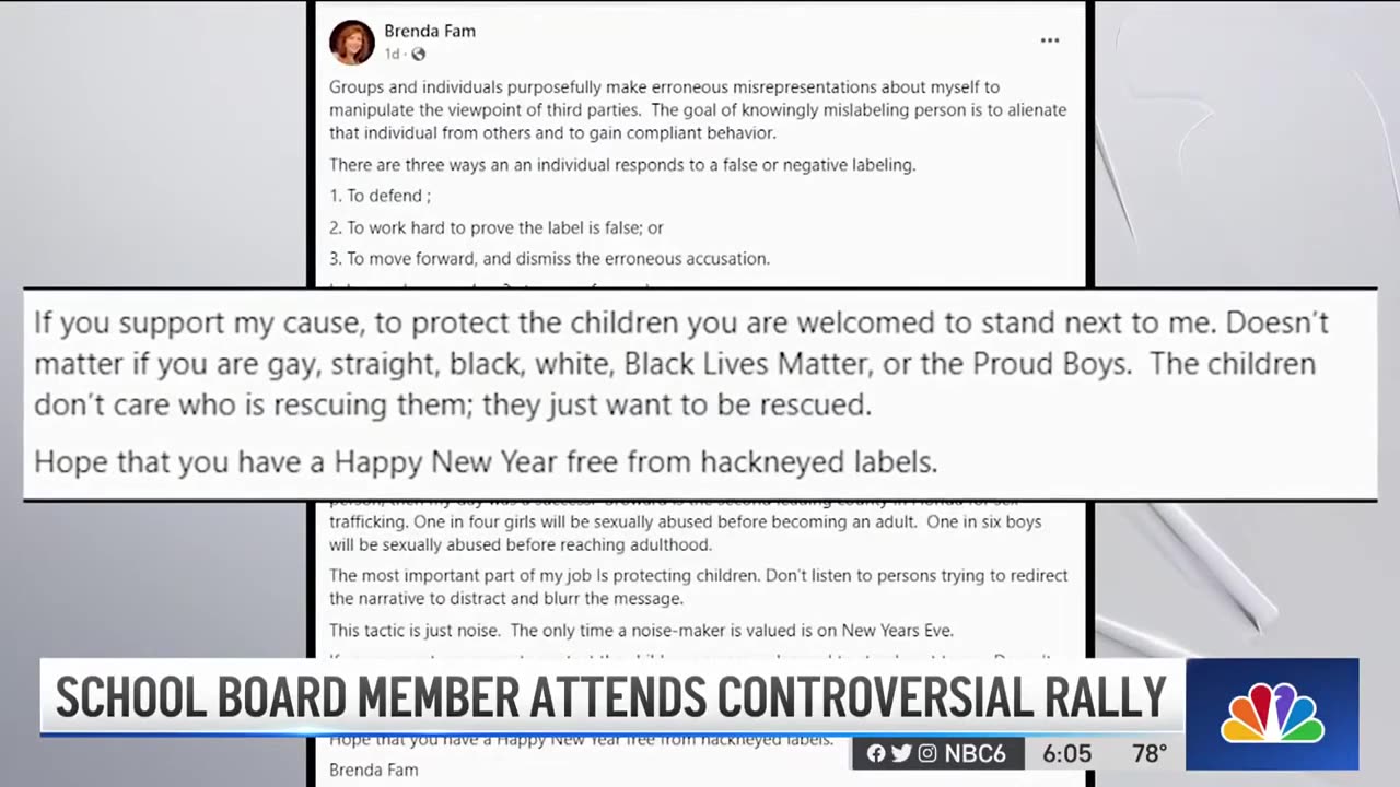Brenda Fam, BCPS School Board Member Gets Flack for Speaking At ProtectTheChildren Rally