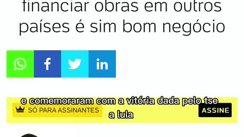 Imprensa Defende Lula Enviar Dinheiro do BNDES para financiar obras em outros países #bolsonaro