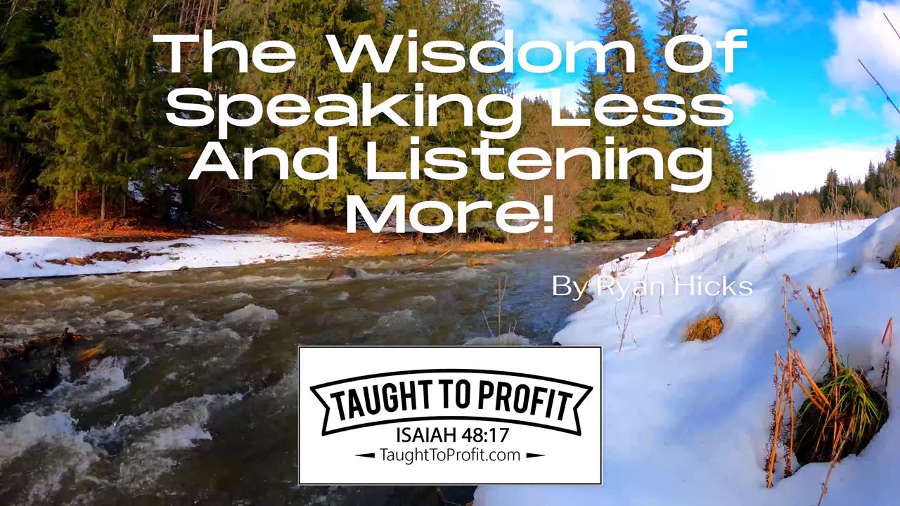 The Wisdom Of Speaking Less And Listening More!