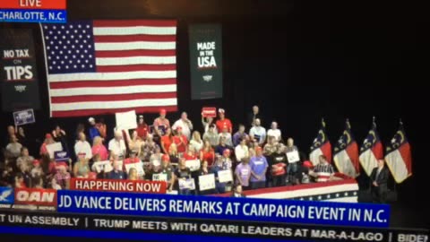 OAN rally coverage JD Vance in NC 05:29 pm